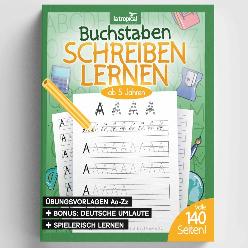 Buchstaben schreiben lernen ab 5 Jahren Learning & Reference