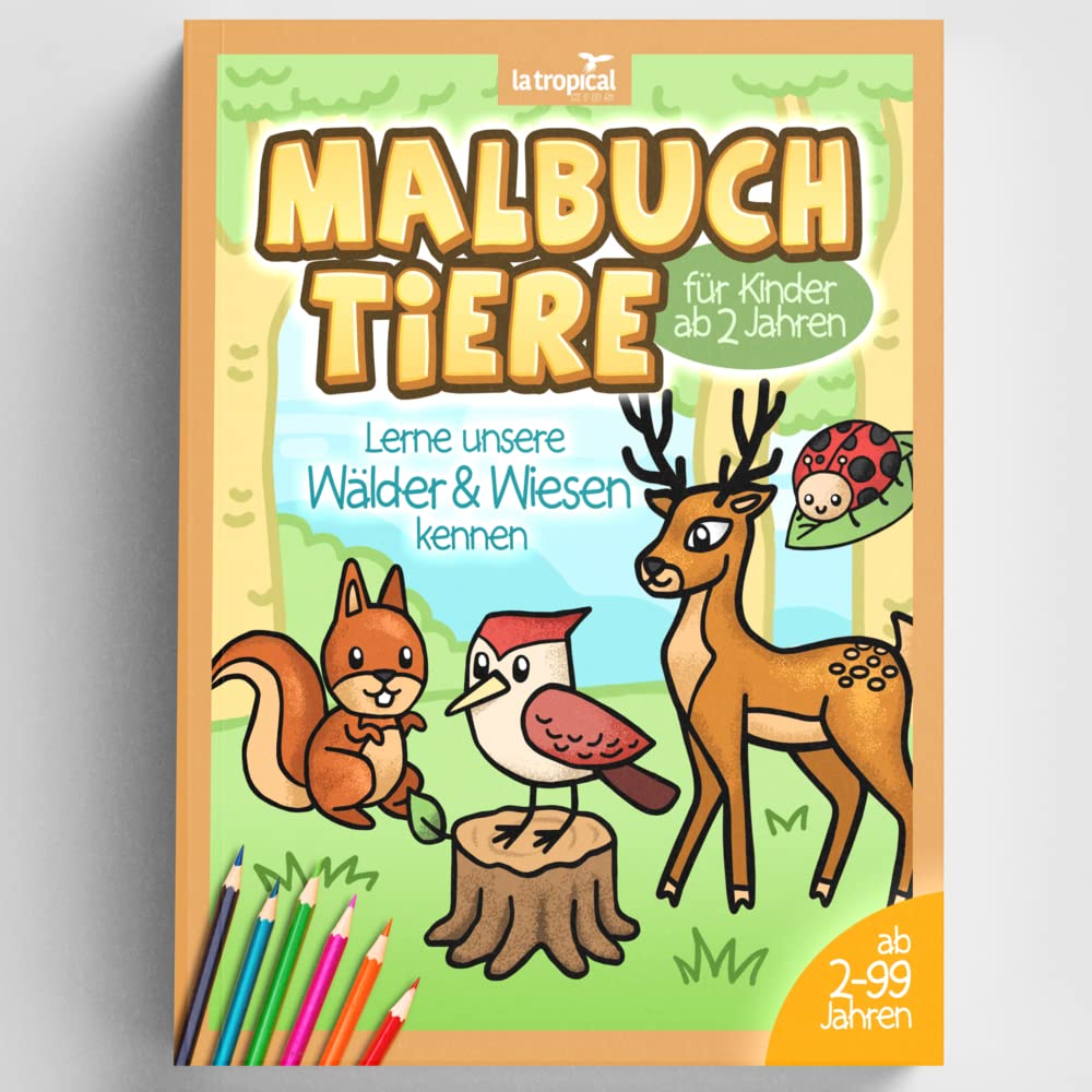 Malbuch Tiere für Kinder ab 2 Jahren Business & Technology