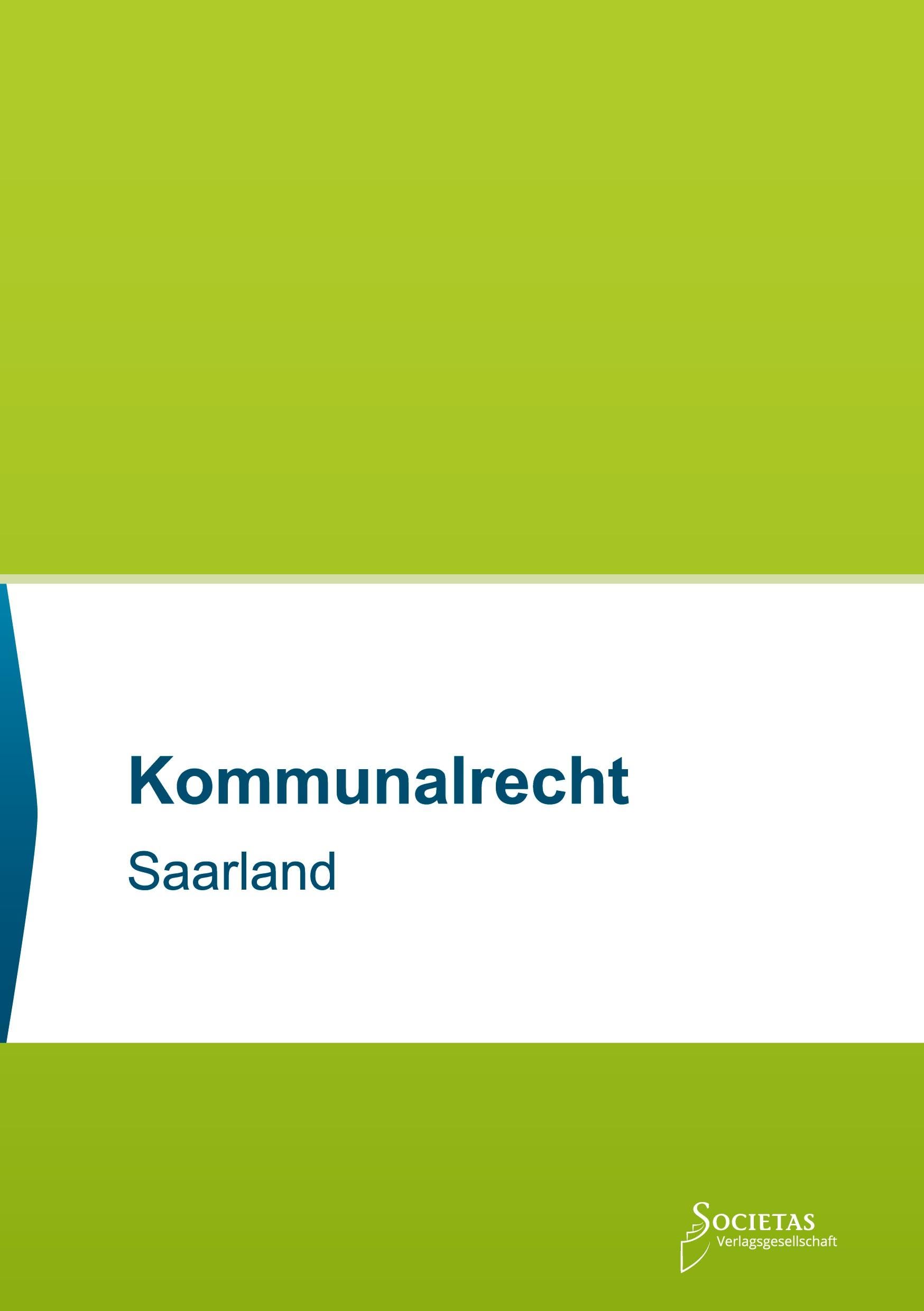 Kommunalrecht Saarland Law