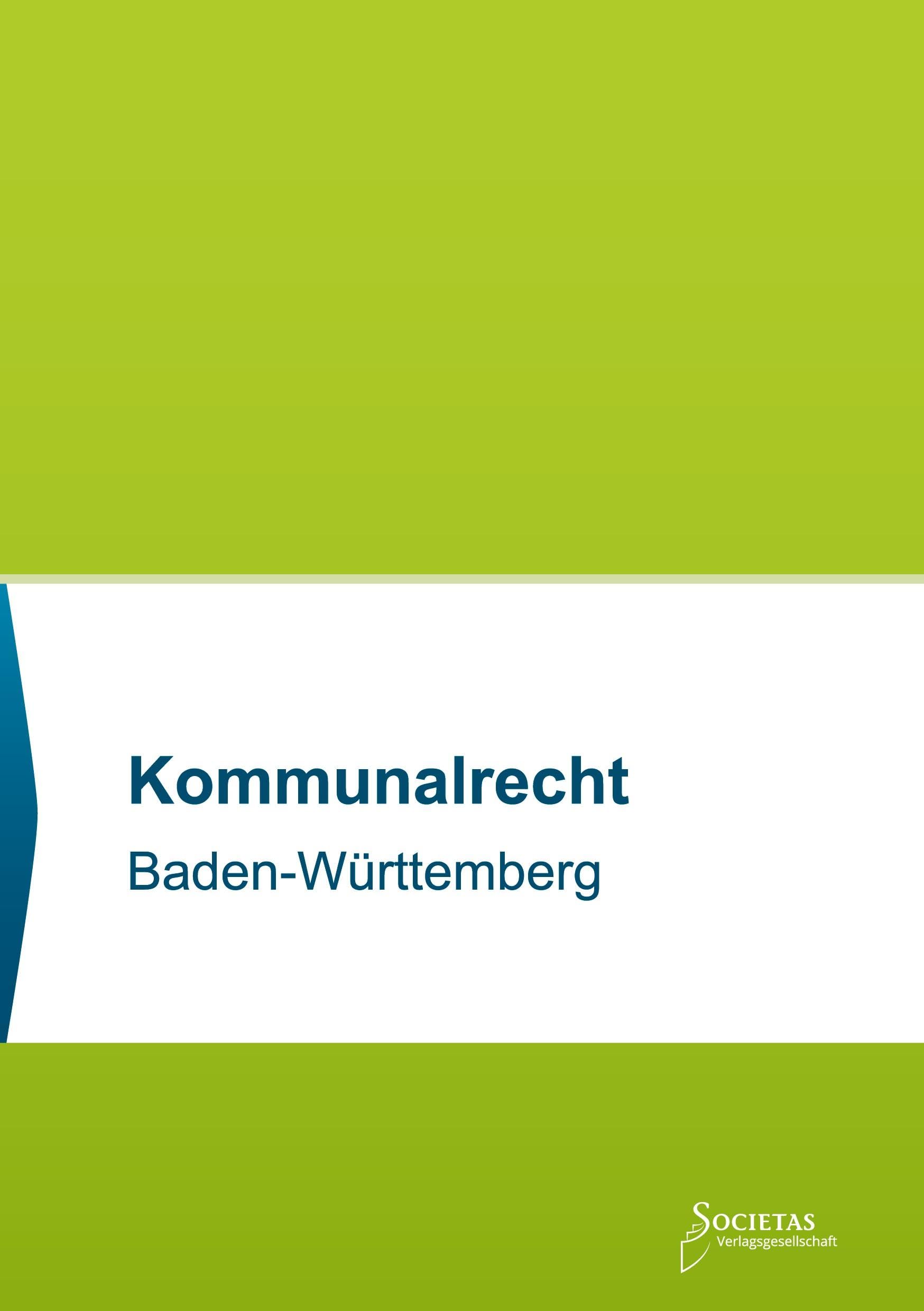 Kommunalrecht Baden-Württemberg Law