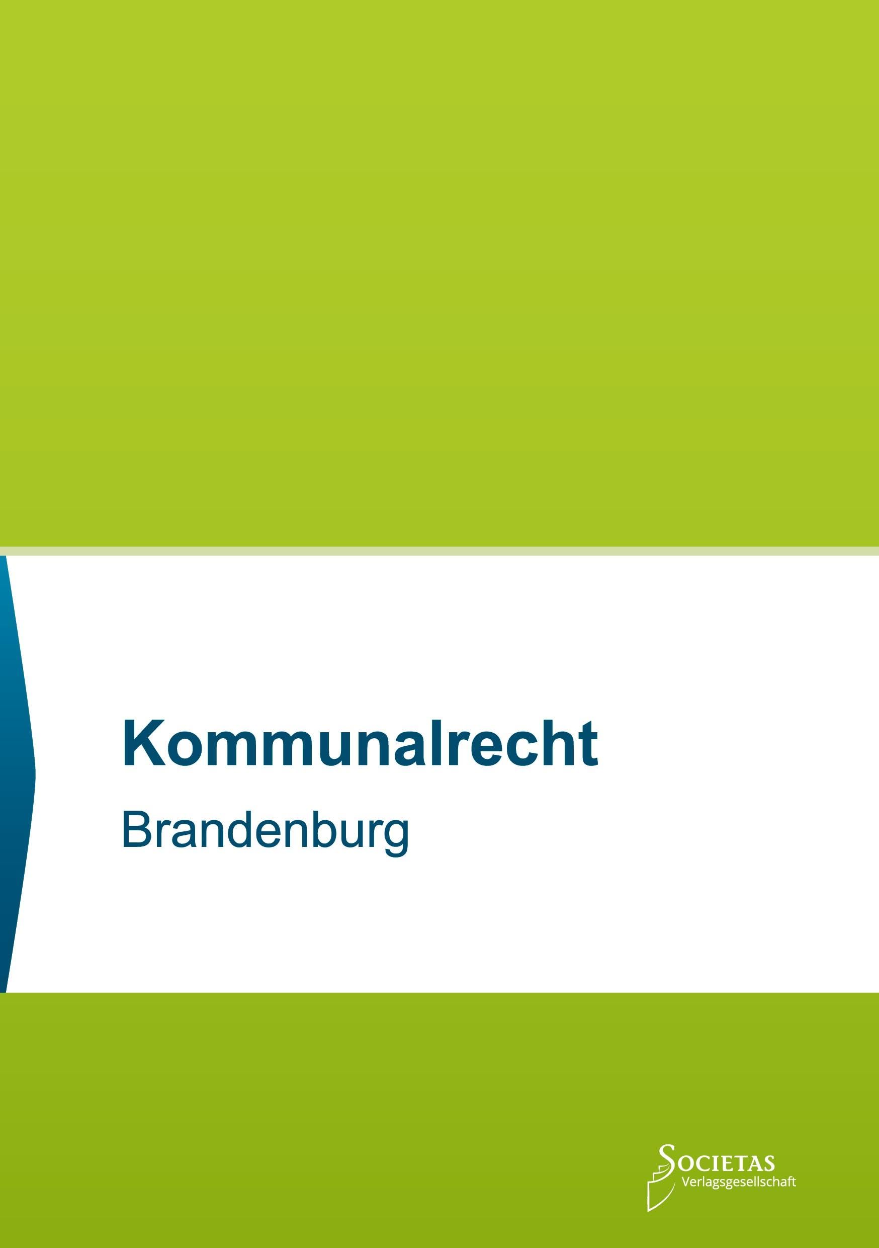 Kommunalrecht Brandenburg Law