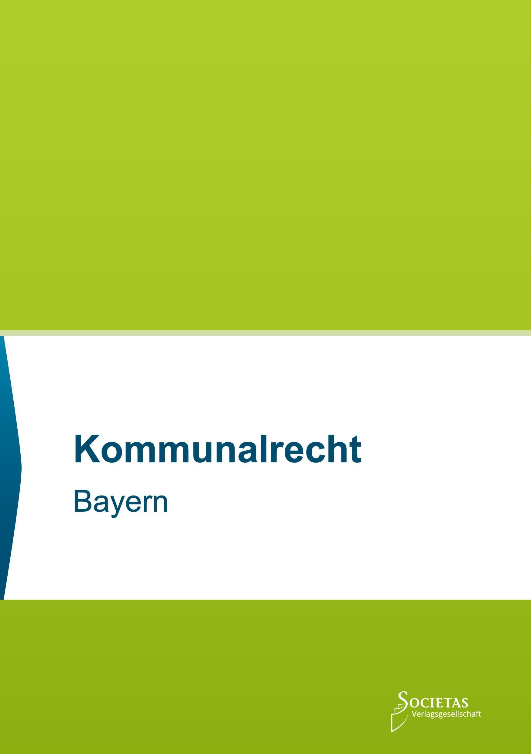 Kommunalrecht Bayern Law