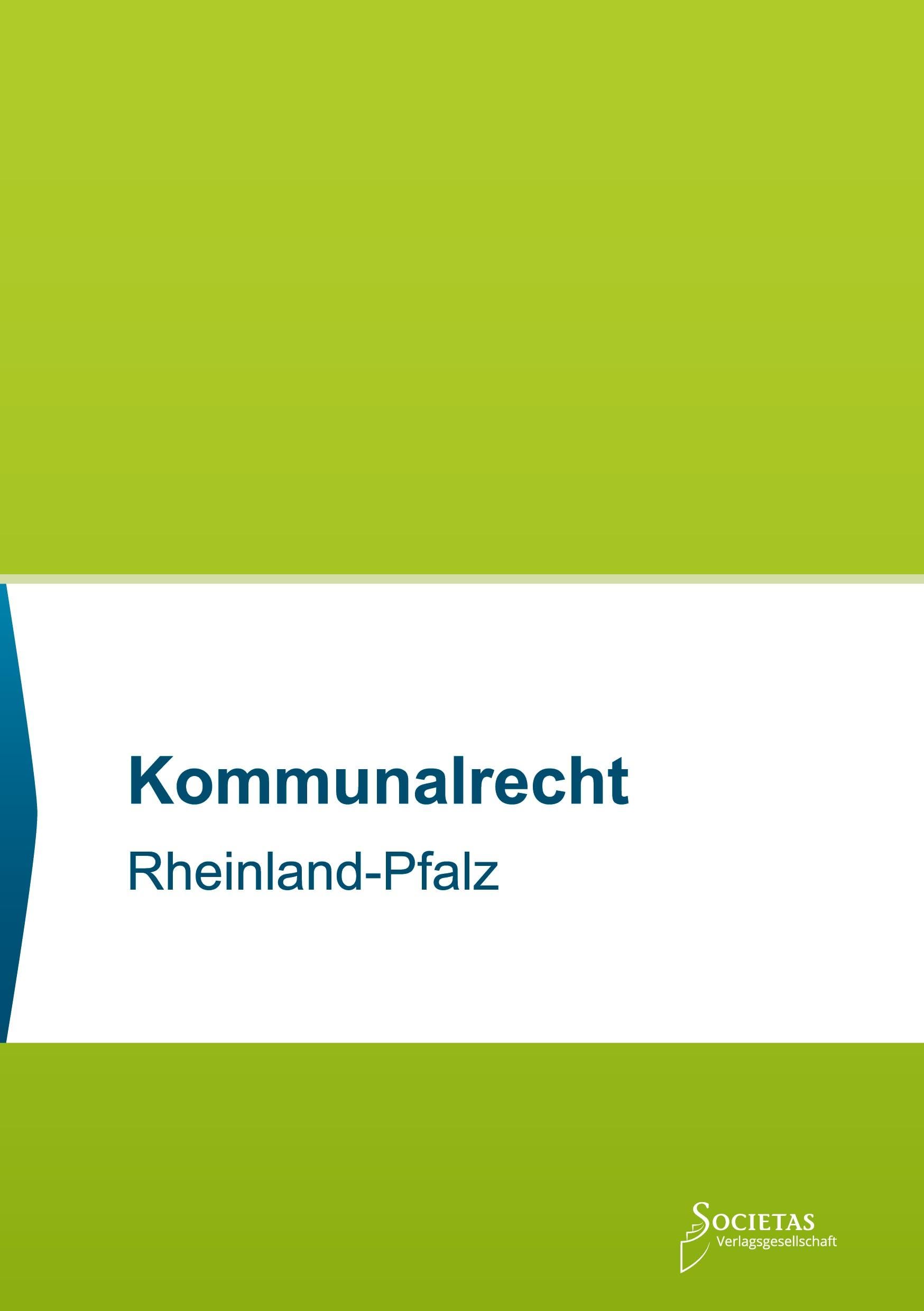 Kommunalrecht Rheinland-Pfalz Law