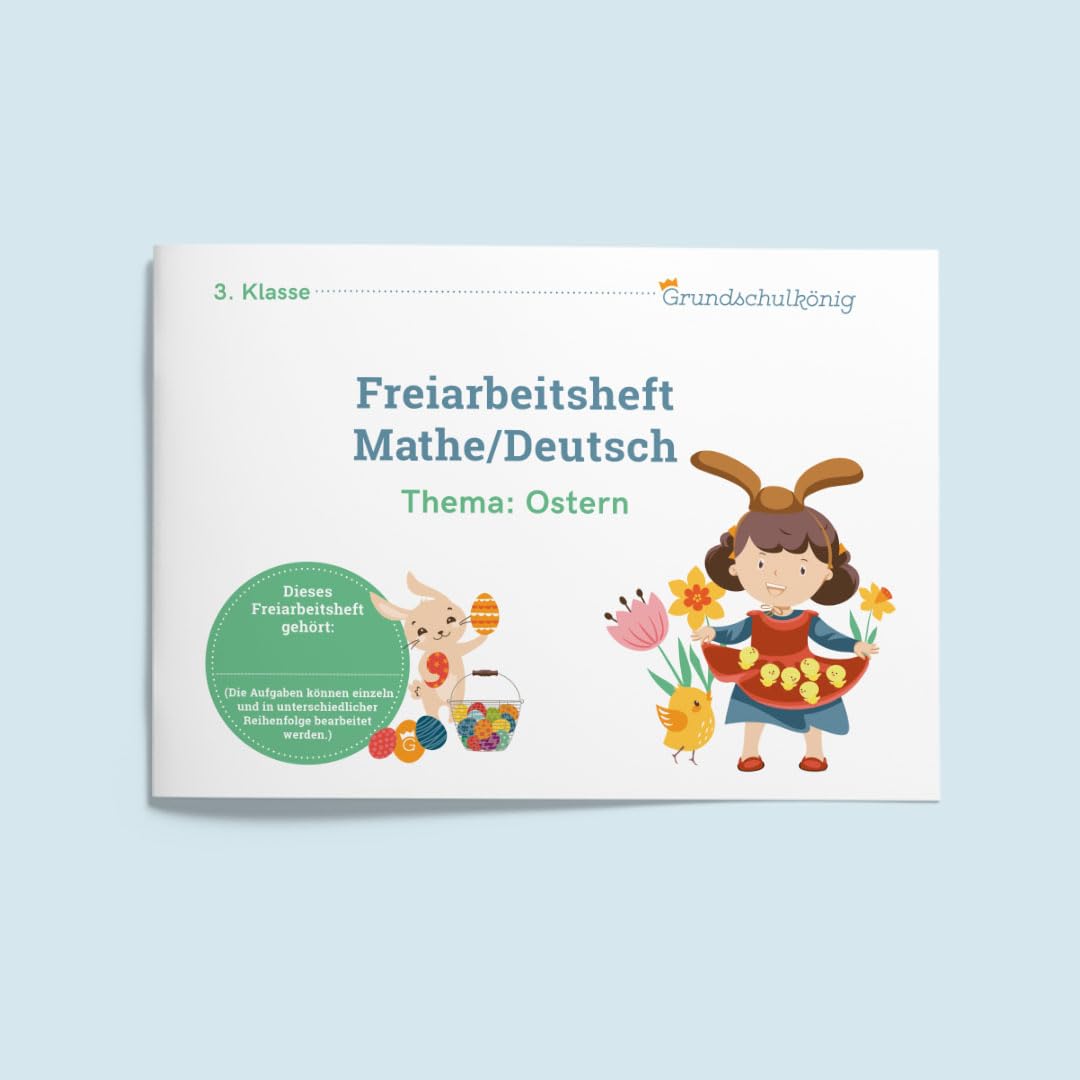Freiarbeitsheft Ostern (3. Klasse): Grundschule, 3. Klasse, Mathe und Deutsch, mit Lösungen Professional & Reference Books