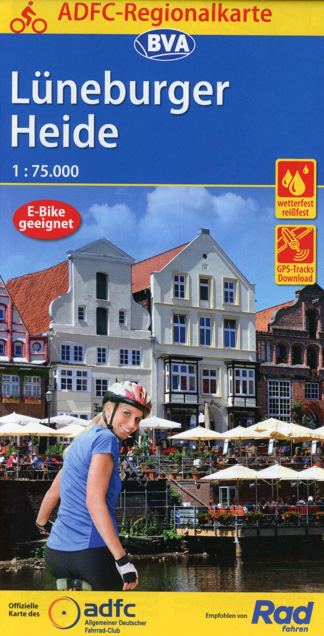ADFC-Regionalkarte Lüneburger Heide, 1:75.000, mit Tagestourenvorschlägen, reiß- und wetterfest, E-Bike-geeignet, GPS-Tracks Download Leisure, Home & Garden