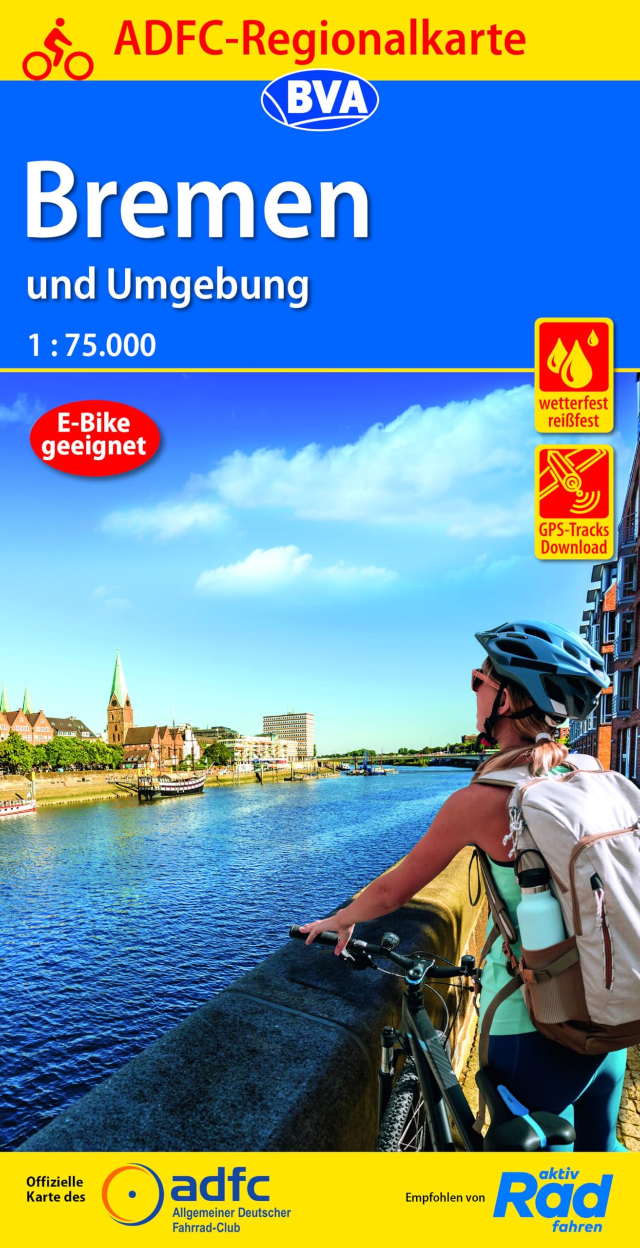 ADFC-Regionalkarte Bremen und Umgebung, 1:75.000, mit Tagestourenvorschlägen, reiß- und wetterfest, E-Bike-geeignet, GPS-Tracks Download Leisure, Home & Garden