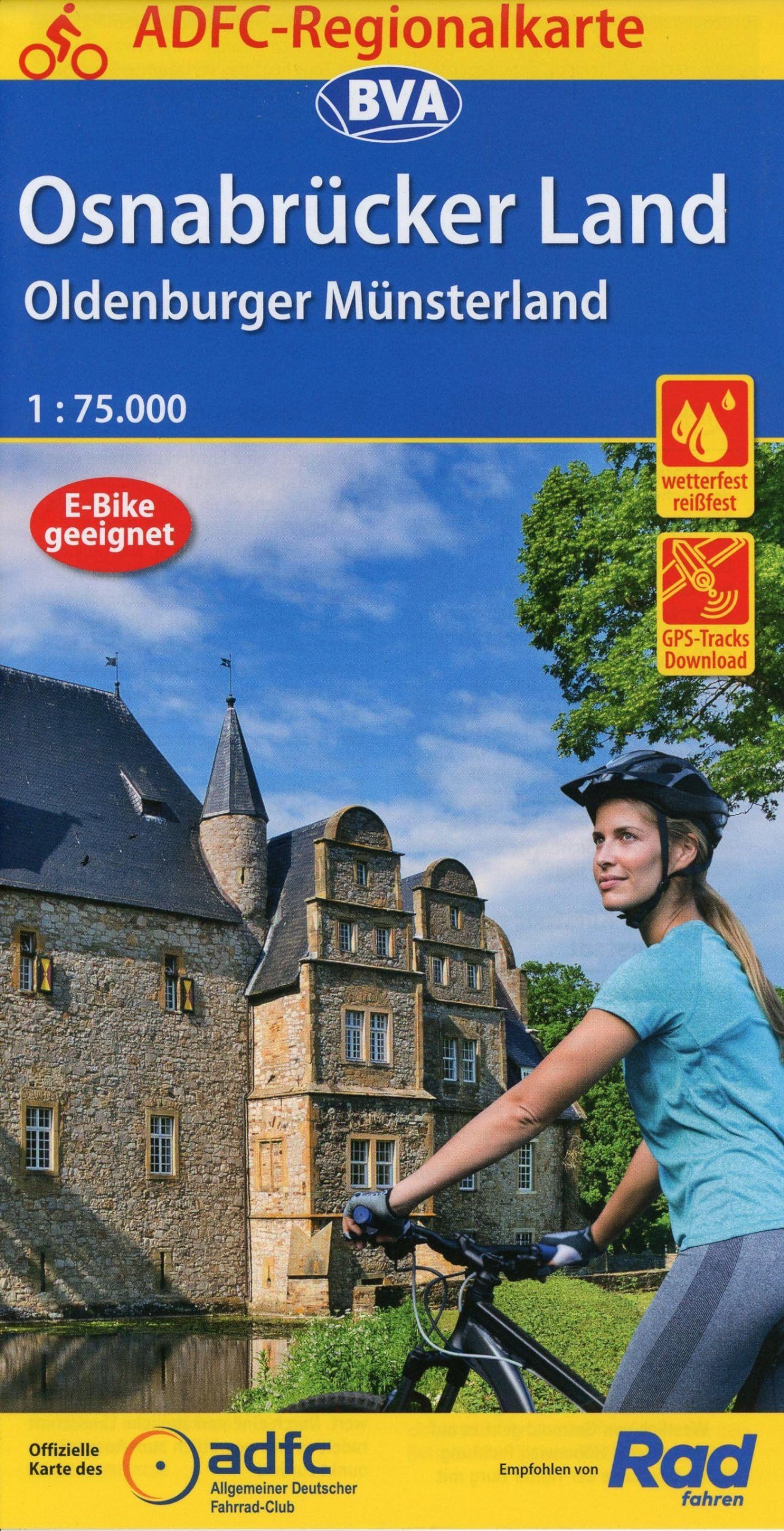 ADFC-Regionalkarte Osnabrücker Land /Oldenburger Münsterland, 1:75.000, mit Tagestourenvorschlägen, reiß- und wetterfest, E-Bike-geeignet, mit ... Download (ADFC-Regionalkarte 1:75000) Leisure, Home & Garden