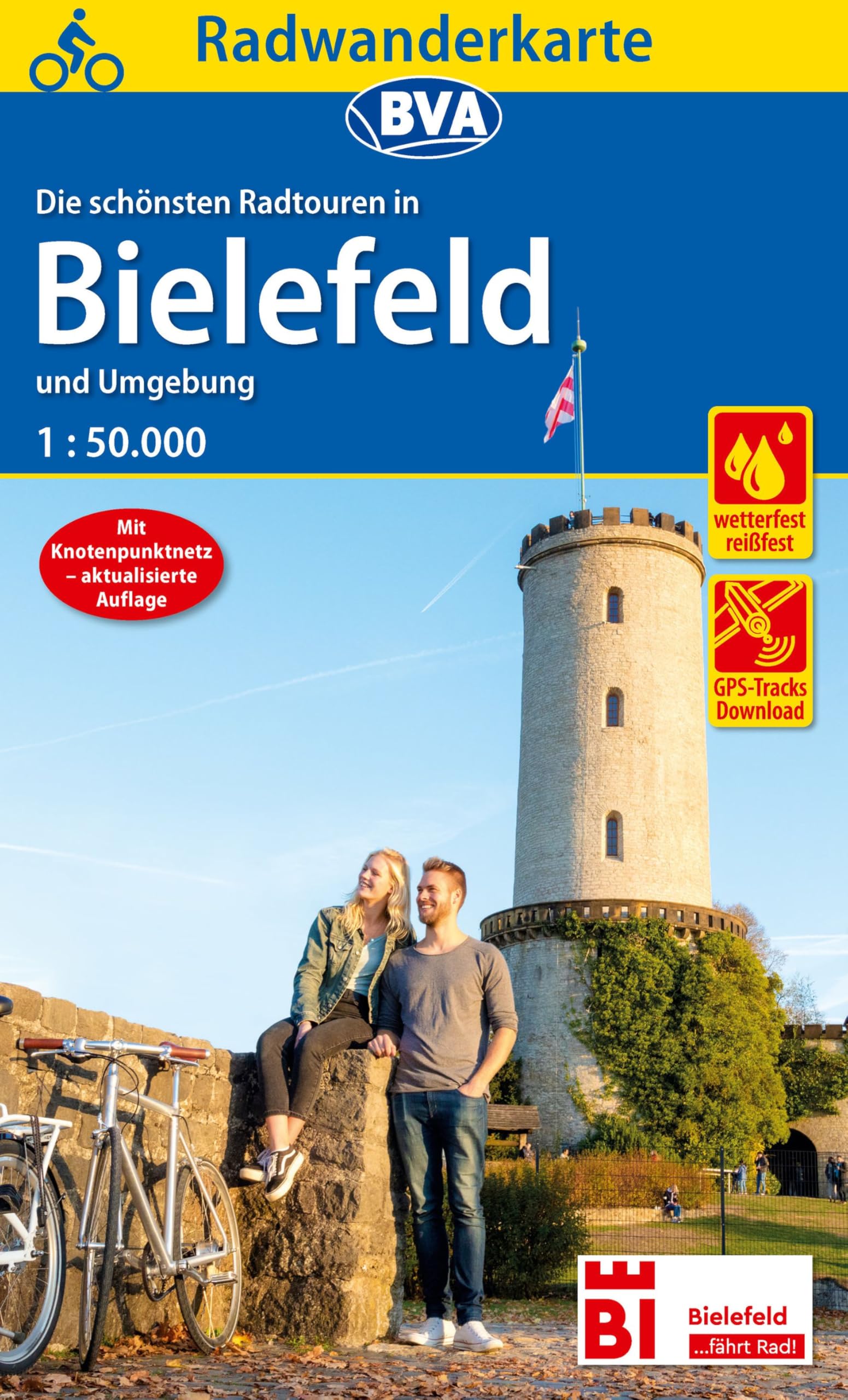 Radwanderkarte BVA Radwandern in Bielefeld und Umgebung 1:50.000, reiß- und wetterfest, GPS-Tracks Download Leisure, Home & Garden