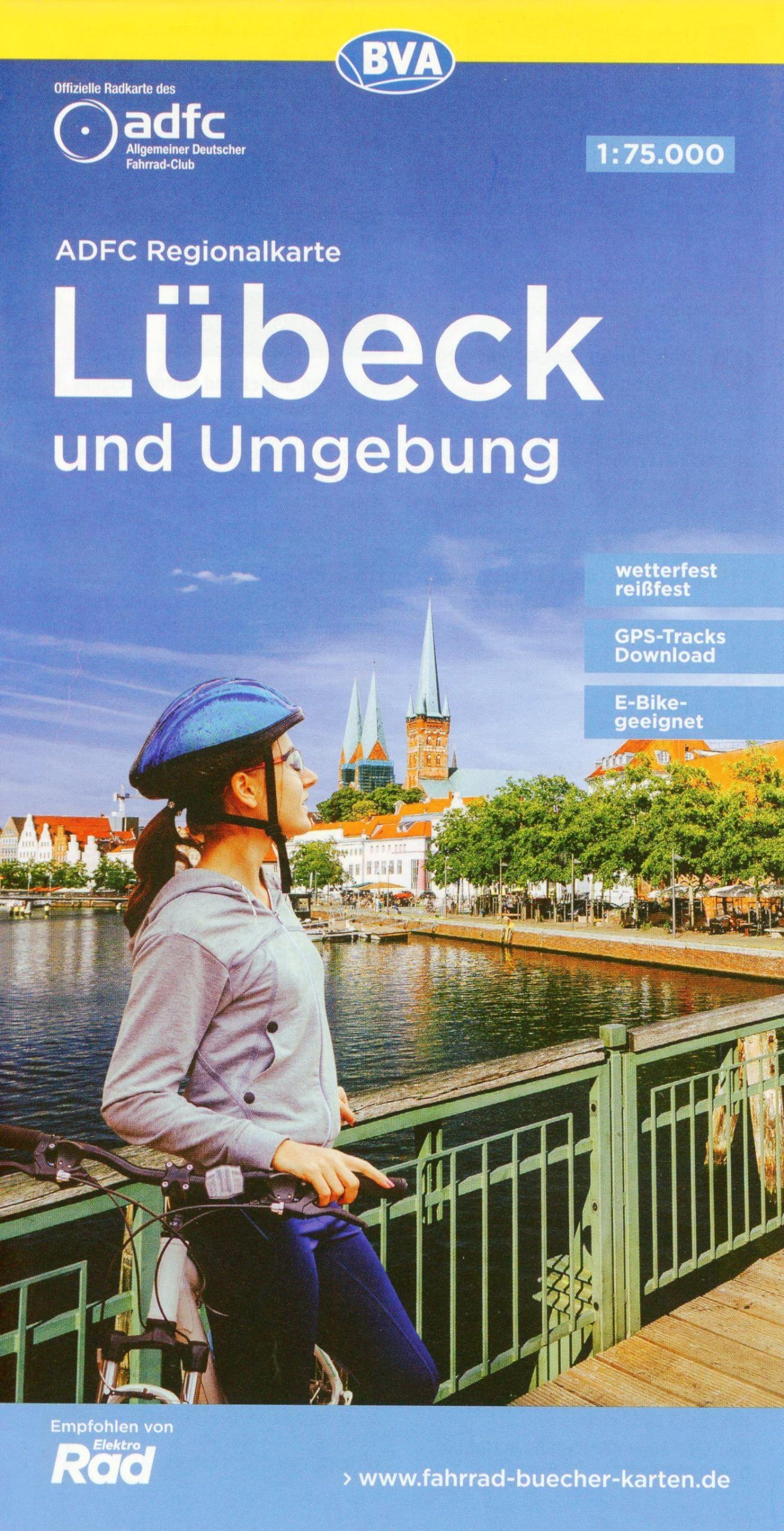 ADFC-Regionalkarte Lübeck und Umgebung, 1:75.000, mit Tagestourenvorschlägen, reiß- und wetterfest, E-Bike-geeignet, GPS-Tracks-Download Leisure, Home & Garden