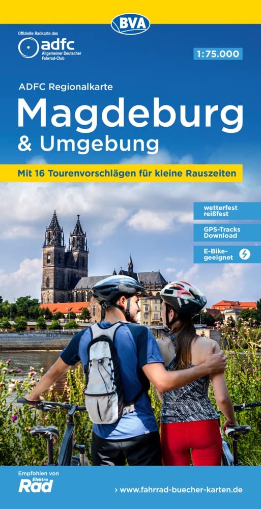 ADFC-Regionalkarte Magdeburg & Umgebung, 1:75.000, mit Tagestourenvorschlägen, reiß- und wetterfest, E-Bike-geeignet, GPS-Tracks-Download (ADFC-Regionalkarte 1:75000) Leisure, Home & Garden