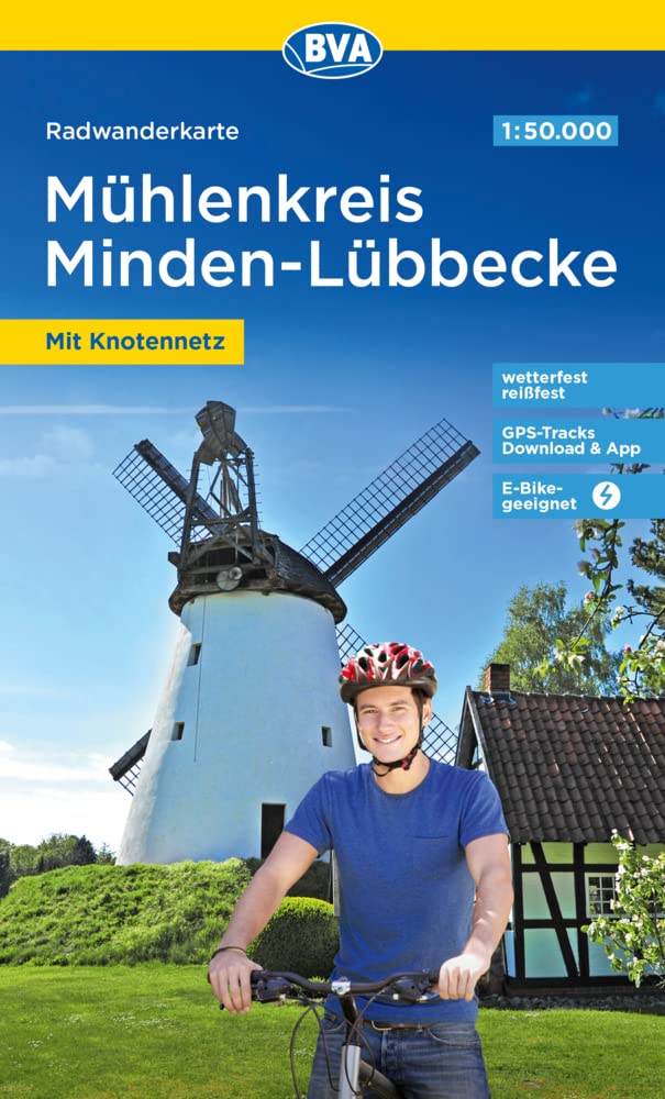 Radwanderkarte BVA Radwandern im Mühlenkreis Minden-Lübbecke 1:50.000, reiß- und wetterfest, GPS-Tracks Download Leisure, Home & Garden