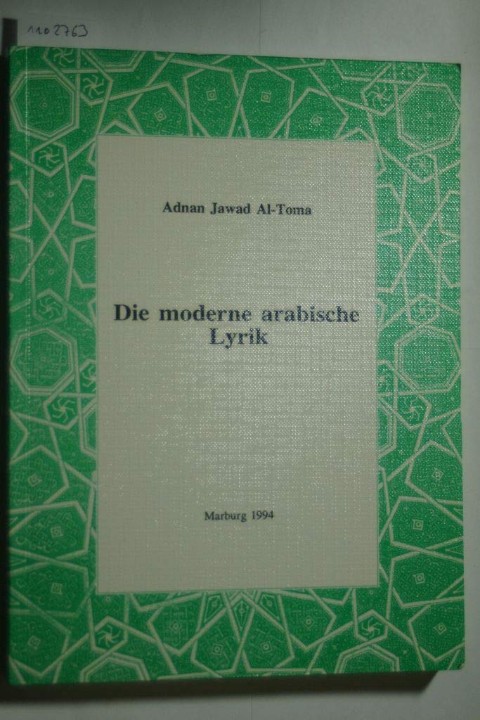Die moderne arabische Lyrik. Arab. /Dt. Books