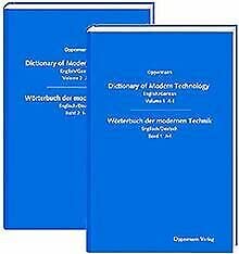 Dictionary of Modern Technology - Wörterbuch der modernen Technik (Technische Wörterbücher) Technik (Technische Wörterbücher) (2 Bände 1+2) englisch/deutsch Social Sciences