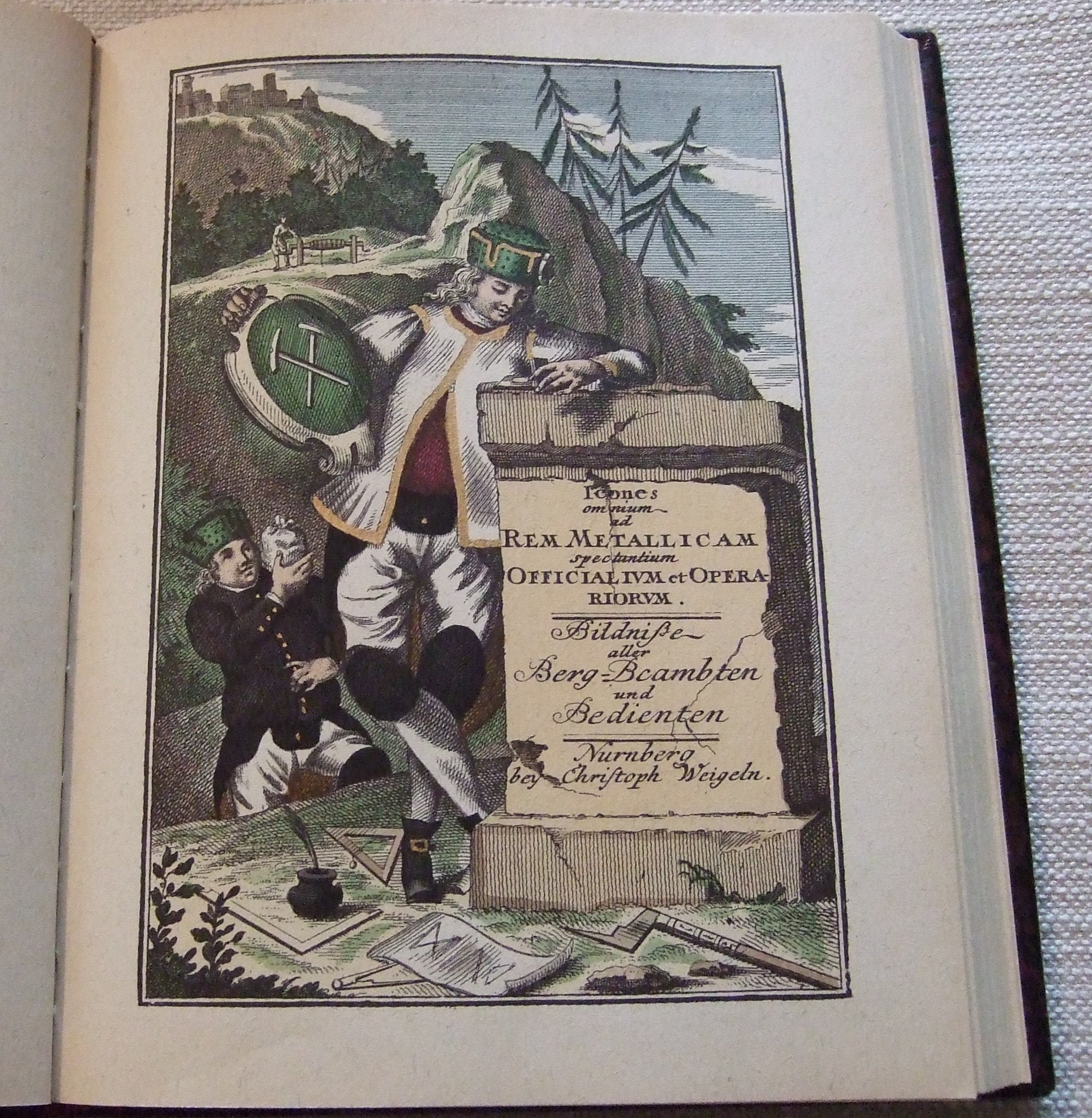Abbildung und Beschreibung derer sämtlichen Berg-Werks-Beamten und Bedienten nach ihrem gewöhnlichen Rang und Ordnung im behörigen Berg-Habit 1721. Trachtenwerk "Christoph Weigeln" General education