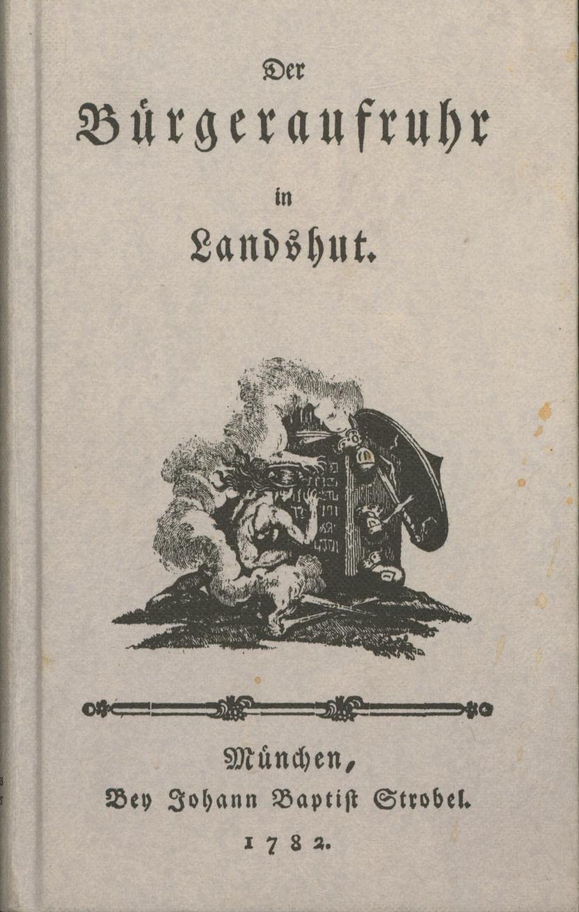 Der Bürgeraufruhr in Landshut Books