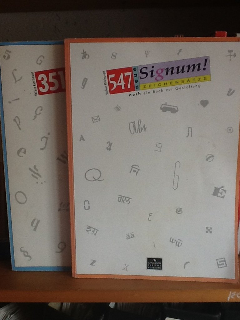 351 Signum-Zeichensätze. Ein Buch zur Gestaltung Books