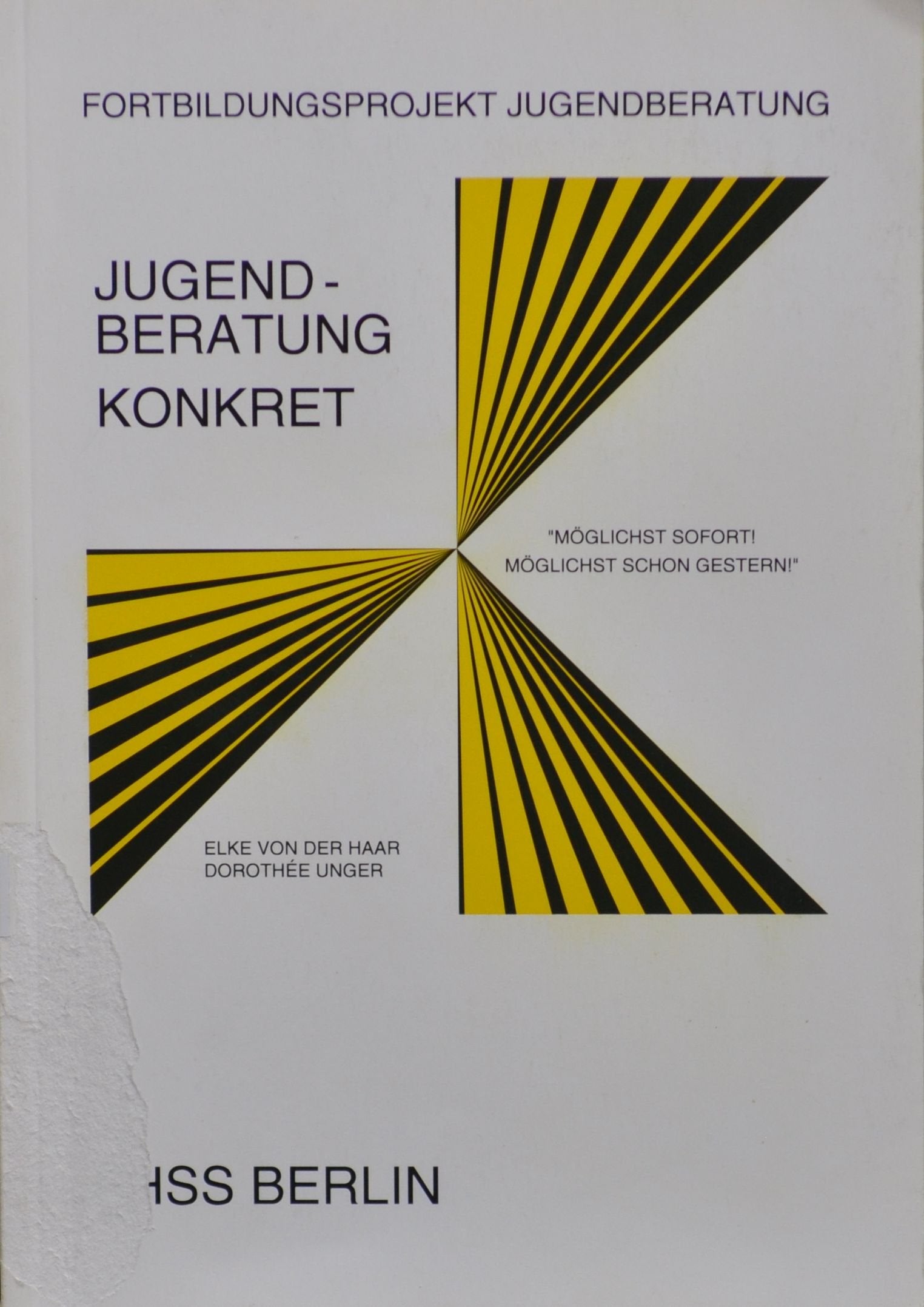 Jugendberatung konkret: "Möglichst sofort! Möglichst schon gestern!" Ergebnisse einer Befragung von JugendberaterInnen Books