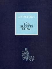 Festschrift für Brigitte Klesse Books