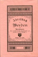 Adreßbuch von Werden und Umgegend 1889 Professional & Reference Books