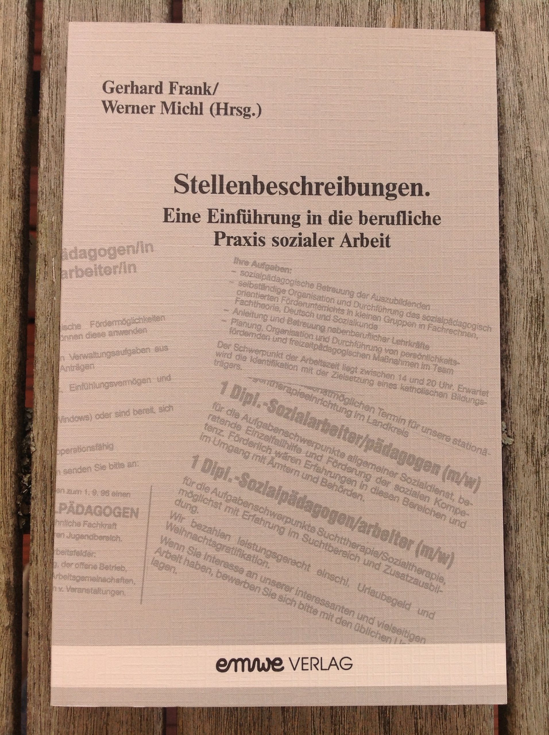Stellenbeschreibungen. Eine Einführung in die berufliche Praxis sozialer Arbeit book