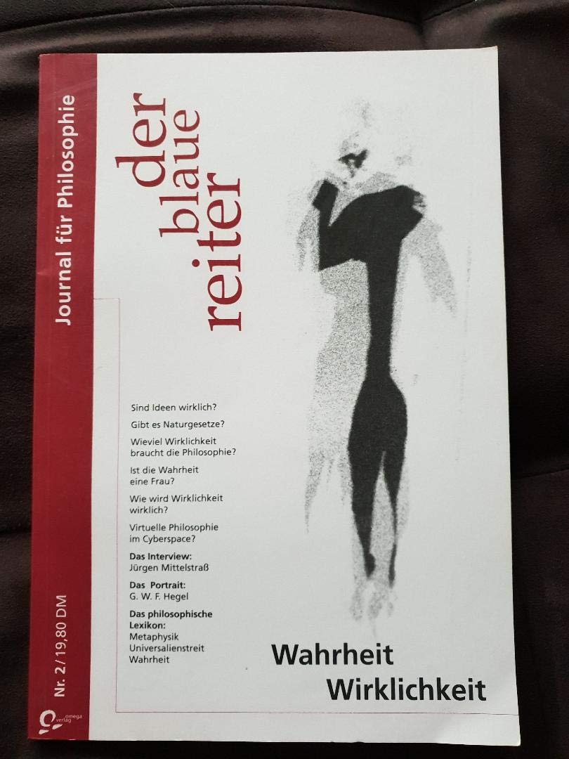 Der blaue reiter, Journal für Philosophie, Nr.2, Wahrheit, Wirklichkeit Philosophy