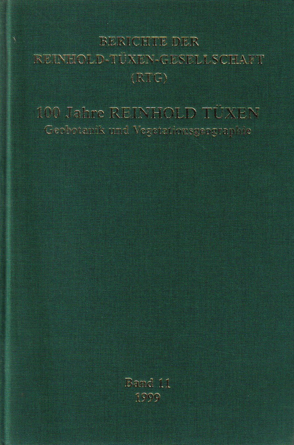 Berichte der Reinhold-Tüxen-Gesellschaft Books