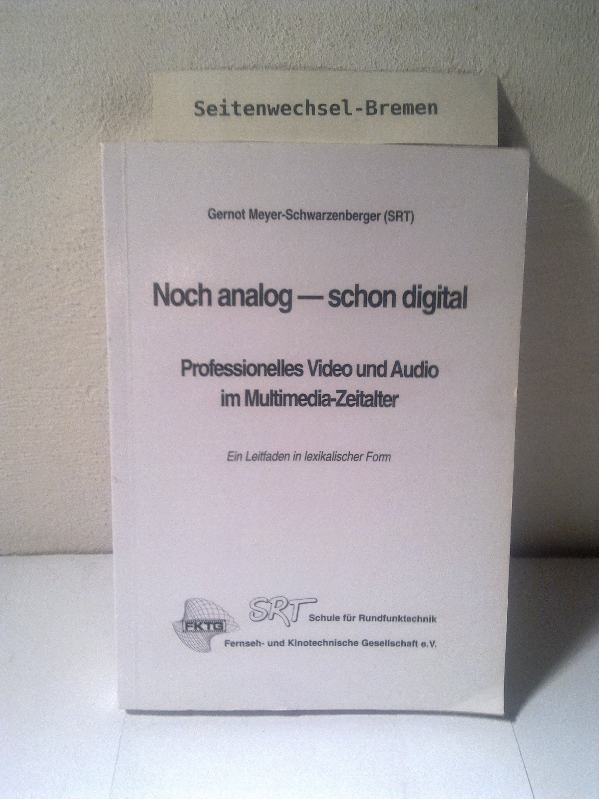 Noch analog - schon digital: Professionelles Video und Audio im Multimedia-Zeitalter. Ein Leitfaden in lexikalischer Form Business & Technology