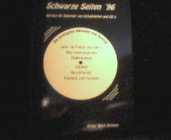 Schwarze Seiten '96. Service für Sammler von Schallplatten und CD's. Über 1.000 Adressen und Termine zwischen Aachen und Zwickau Books