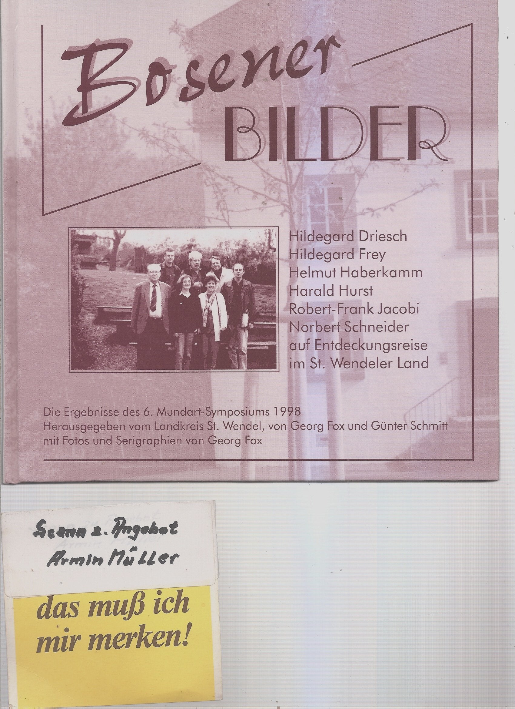Bosener Bilder: Die Ergebnisse des 6. Symposiums 1998 Books