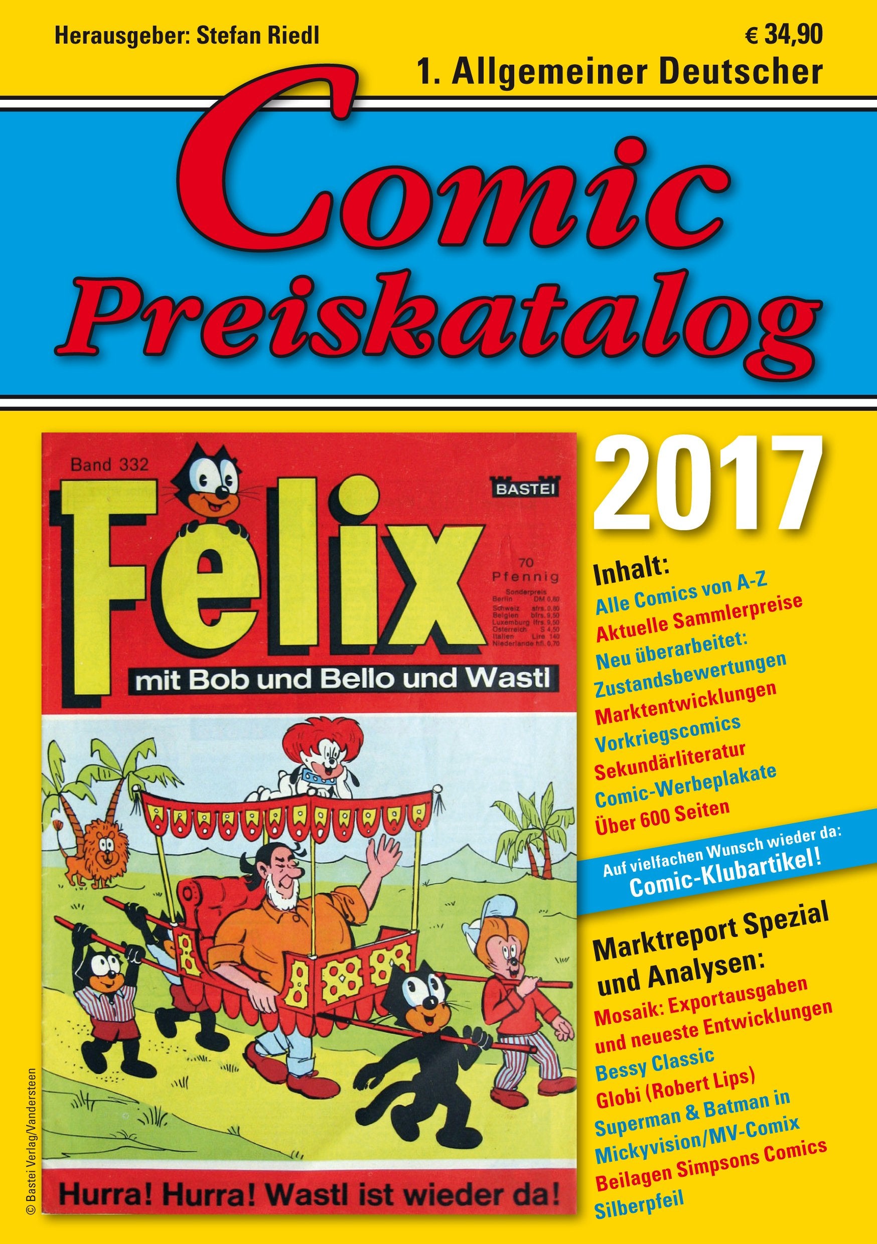 1. Allgemeiner Deutscher Comic-Preiskatalog 2017 Hobbies & Crafts Books