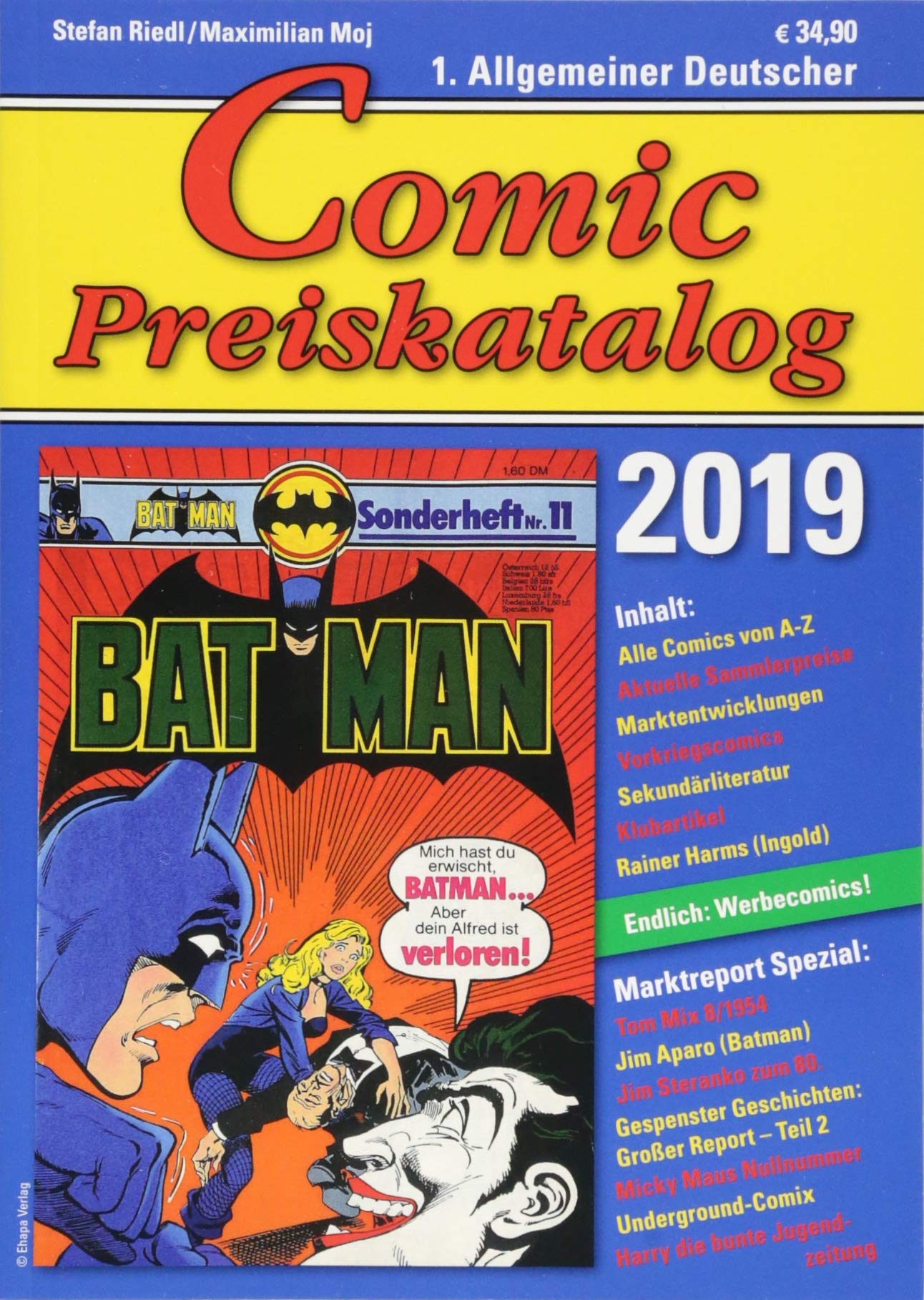 Product Image: 1. Allgemeiner Deutscher Comic-Preiskatalog 2019