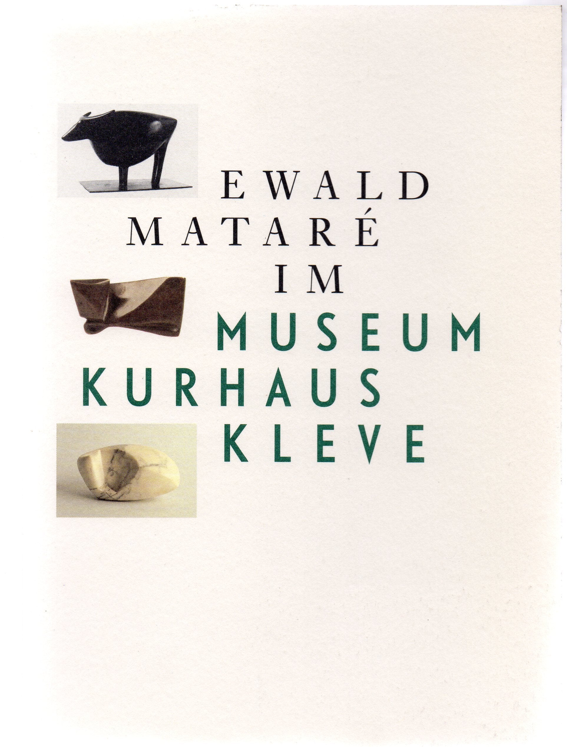 Ewald Mataré im Museum Kurhaus Kleve (Schriftenreihe Museum Kurhaus Kleve-Ewald-Mataré-Sammlung) Film, Art & Culture