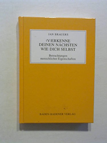 Einer weiss alles - Sie bald mehr. (V)Erkenne deinen Nächsten wie dich selbst /Mehr Rat als Schläge /Deus in Natura /Woher - Wozu - Wohin? /In Verbo ... Betrachtungen menschlicher Eigenschaften Poetry