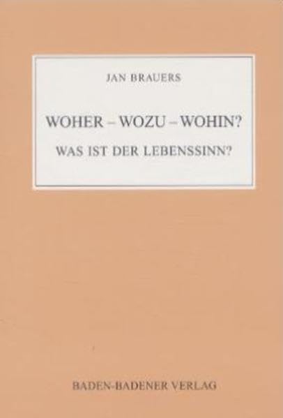 Einer weiss alles - Sie bald mehr. (V)Erkenne deinen Nächsten wie dich selbst /Mehr Rat als Schläge /Deus in Natura /Woher - Wozu - Wohin? /In Verbo ... - Wozu - Wohin?: Was ist der Lebenssinn? Poetry
