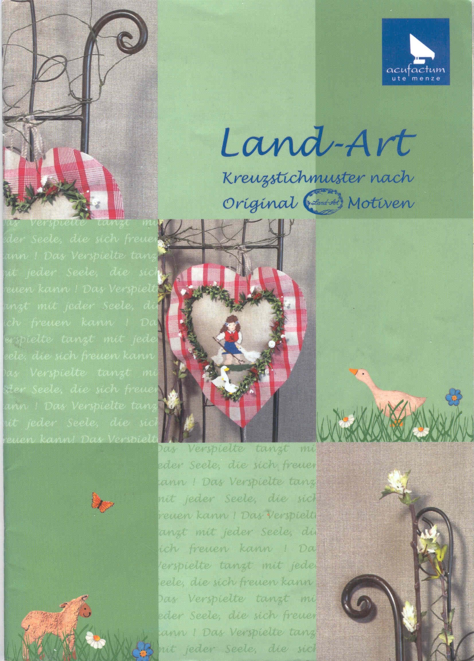 Land-Art: Original Land-Art Kreuzstichmuster Film, Art & Culture