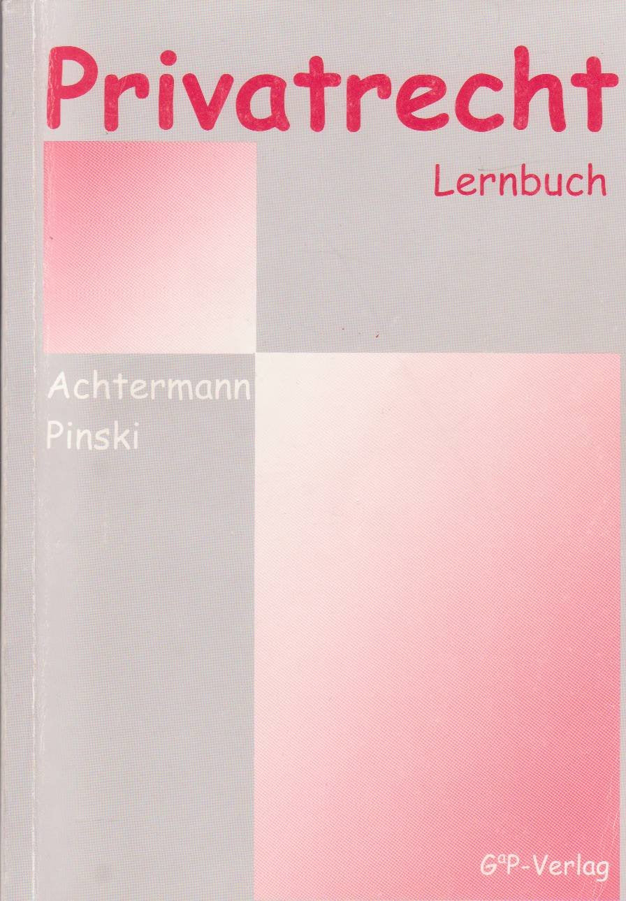 Privatrecht. Lernbuch Books