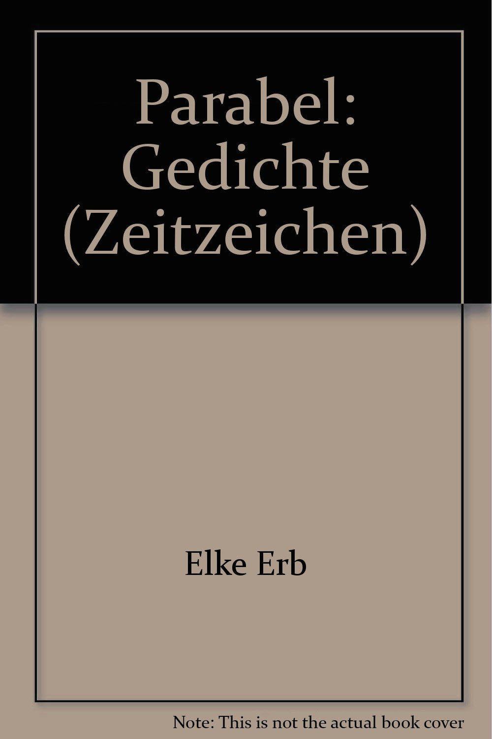 Product Image: Parabel. Gedichte