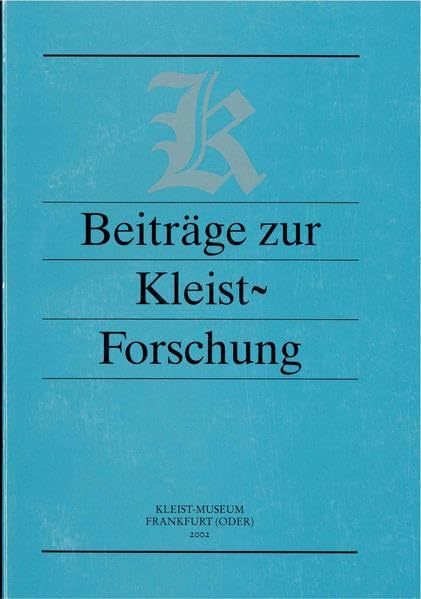 Beiträge zur Kleist-Forschung 2002 - Janz, Rolf-Peter book