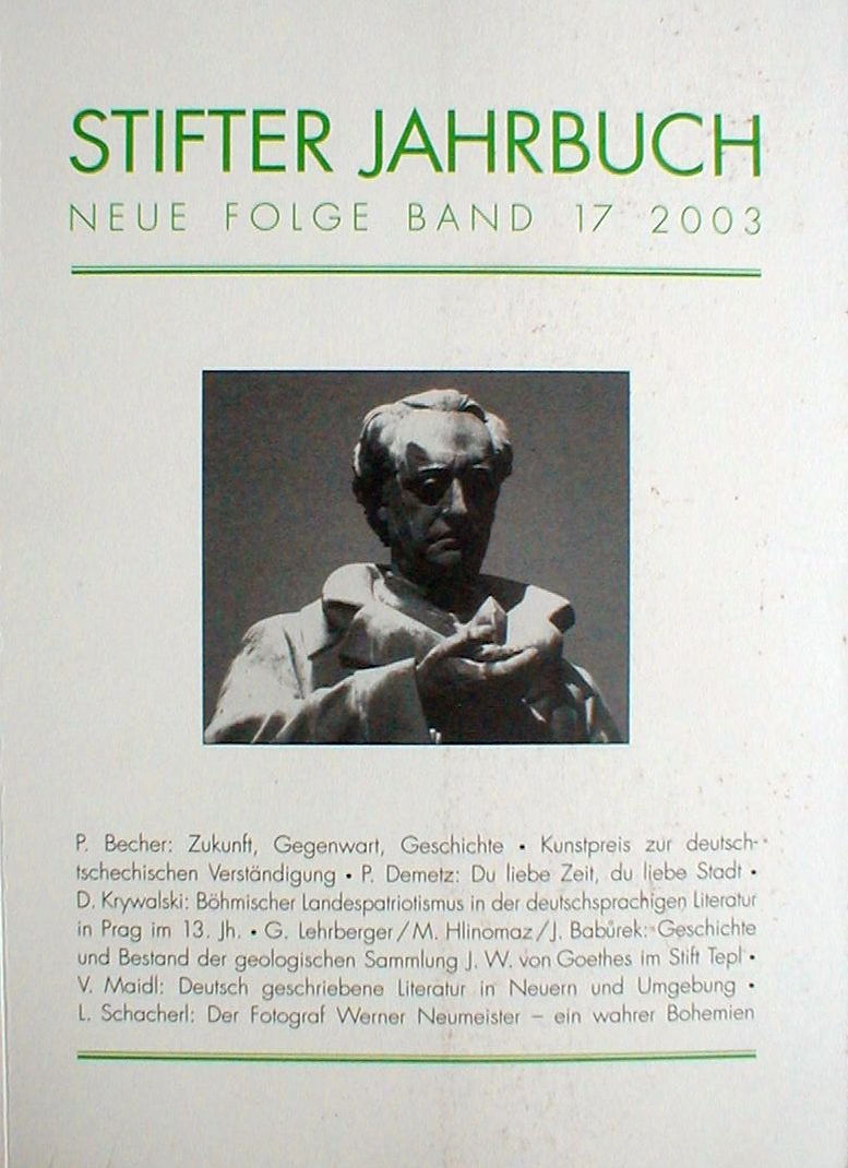 Stifter Jahrbuch. Neue Folge Contemporary literature