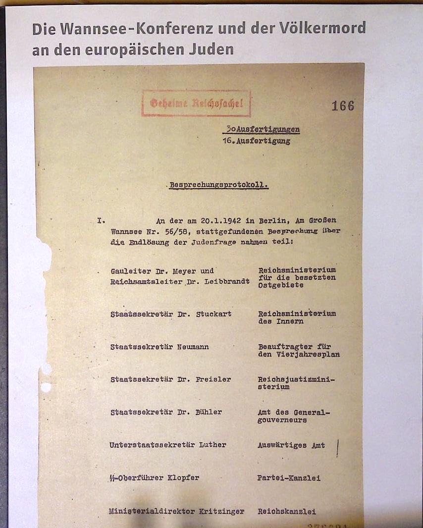 Die Wannsee-Konferenz und der Völkermord an den europäischen Juden: Katalog der ständigen Ausstellung German history