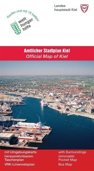 Amtlicher Stadtplan Kiel: Mit Umgebungskarte, herausnehmbarem Taschenplan und VRK-Liniennetzplan. 1:20000 Leisure, Home & Garden