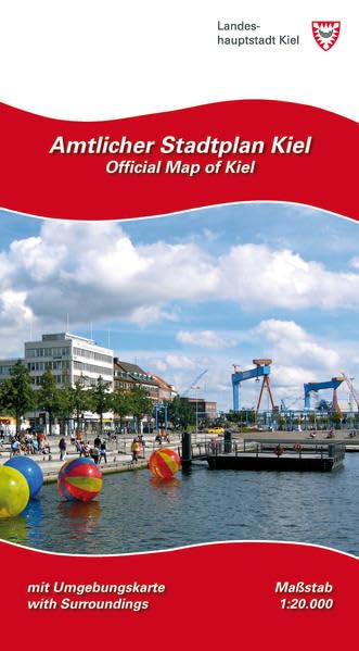 Amtlicher Stadtplan Kiel: Maßstab 1:20.000 mit Umgebungskarte Leisure, Home & Garden
