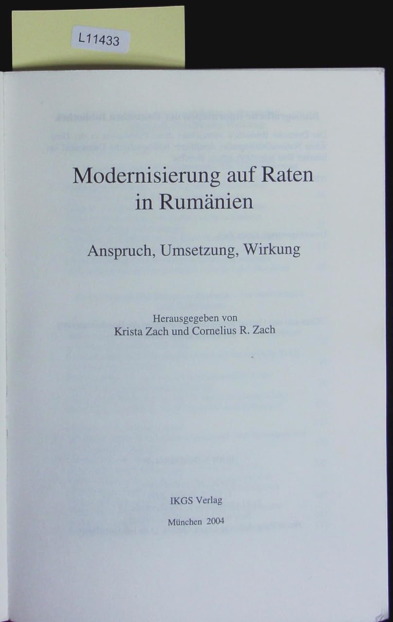 Modernisierung auf Raten in Rumänien book