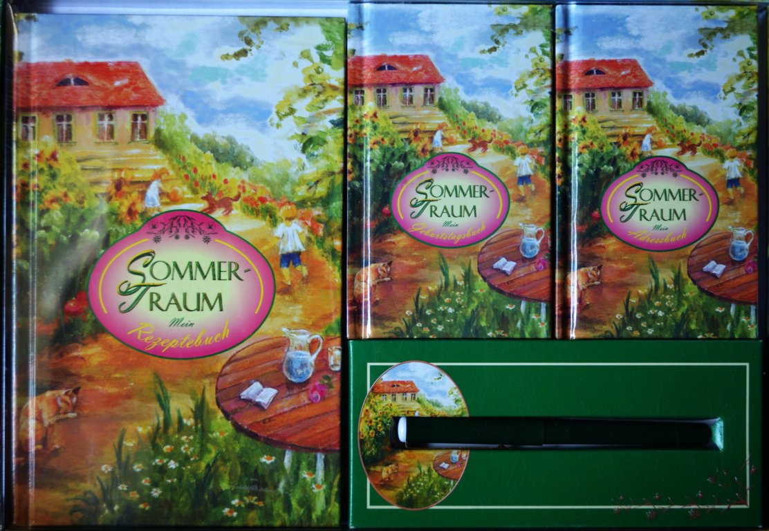 Sommertraum: Geschenkset: Mein Rezeptbuch. Mein Adressbuch. Mein Geburtstagsbuch Books