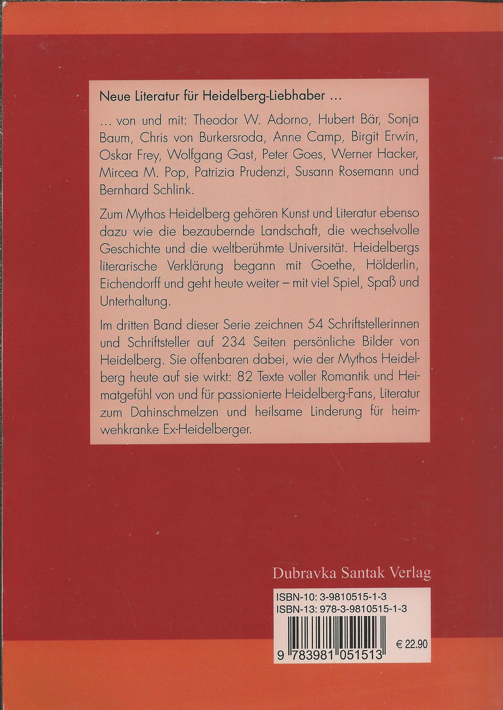 Mythos Heidelberg 2007: Neue Gedichte und Geschichten mit Geist und Gefühl Fantasy & Sci-Fi