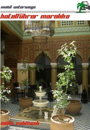 Hotelführer Marokko. Hotels Riads Auberges Maison dhôtes Gite détape Books