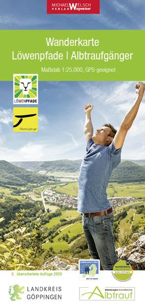 Wanderkarte Löwenpfade | Albtraufgänger: Maßstab 1:25000, GPS-geeignet Leisure, Home & Garden