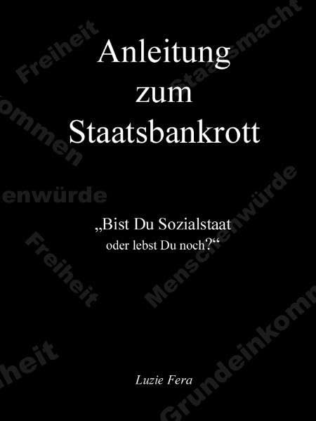 Anleitung zum Staatsbankrott: "Bist Du Sozialstaat oder lebst Du noch?" Law