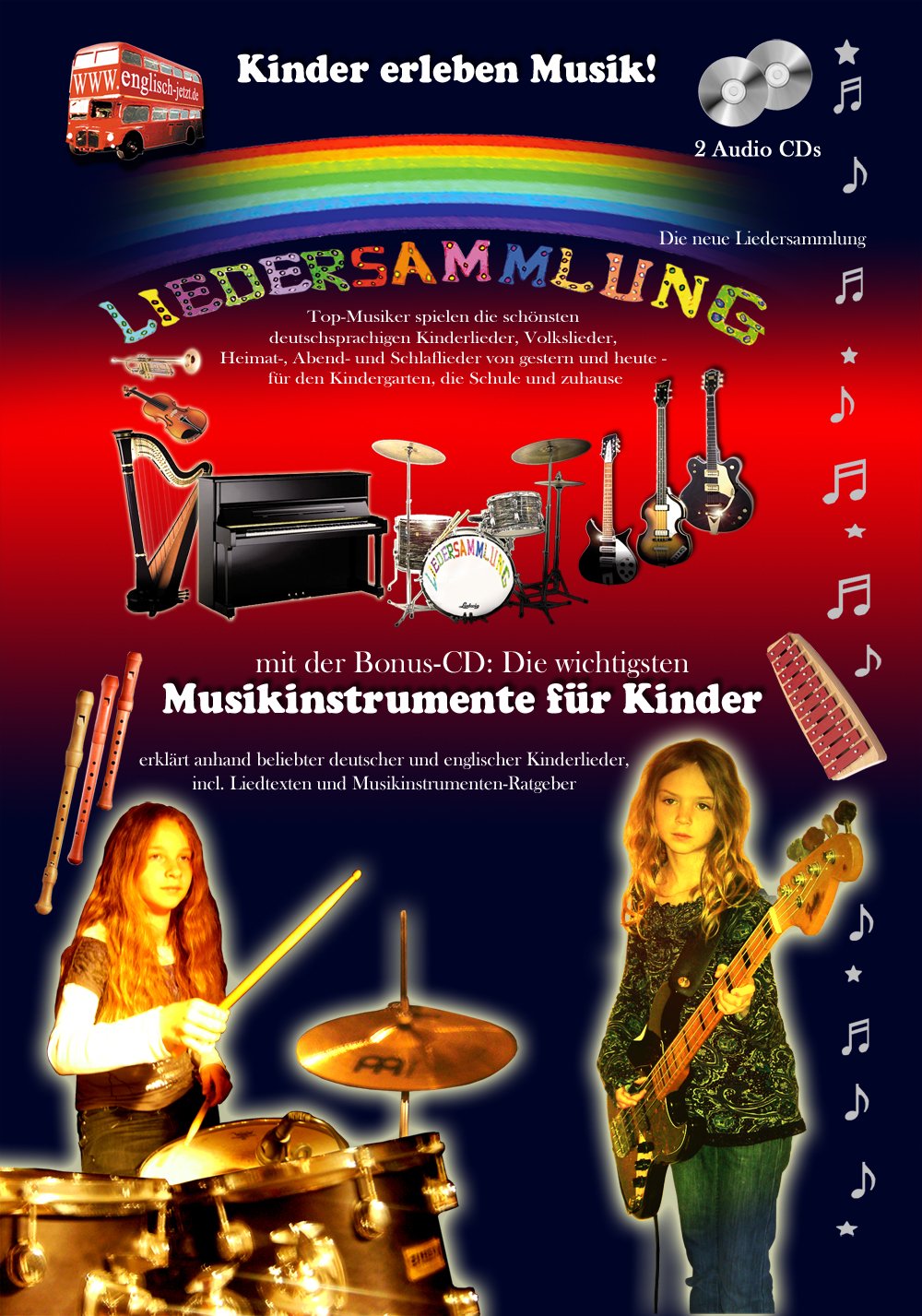Kinder erleben Musik! Die neue Liedersammlung (CD) mit der Bonus CD: Musikinstrumente für Kinder, erklärt anhand beliebter Kinderlieder (2 Audio CDs) Books