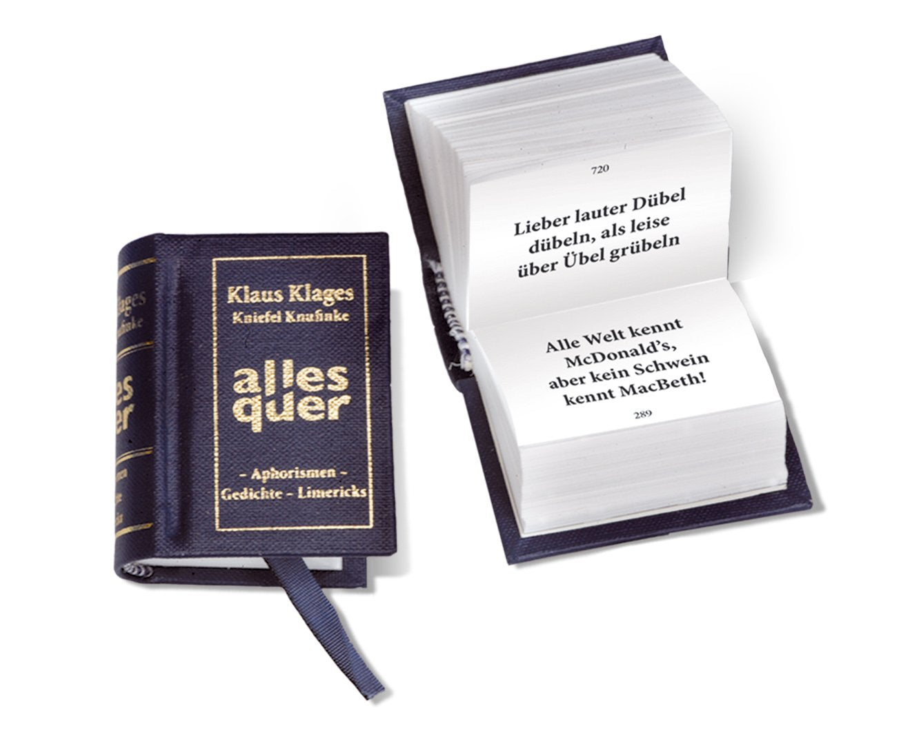 Minibuch "Alles Quer": Klaus Klages gestammelte Werke book